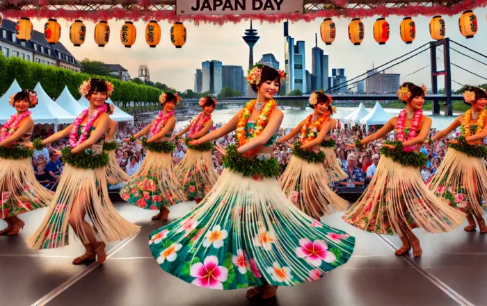 Japanischer Hula Tanz – Japan-Tag