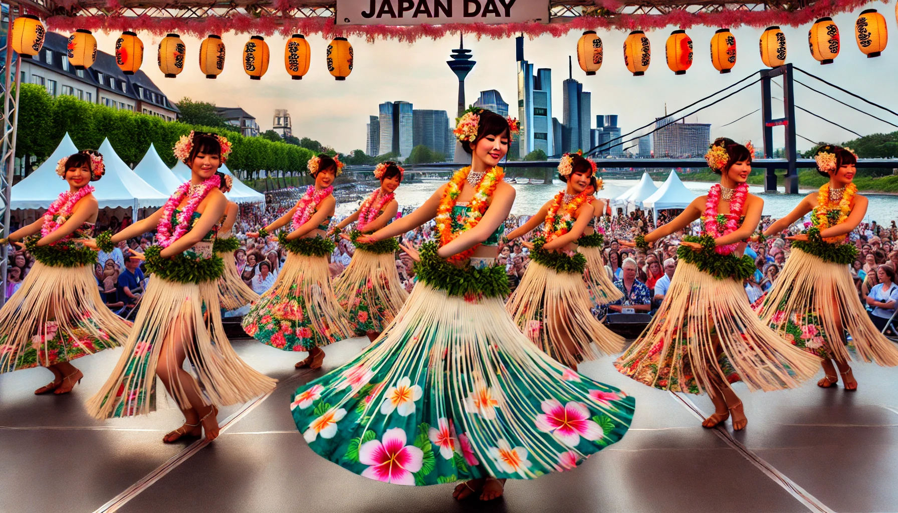 Japanischer Hula Tanz – Japan-Tag