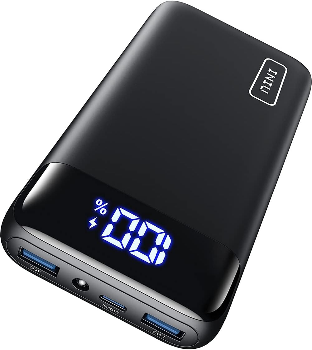 INIU Power Bank, 20000mAh Power Bank Schnellladefunktion USB C Input